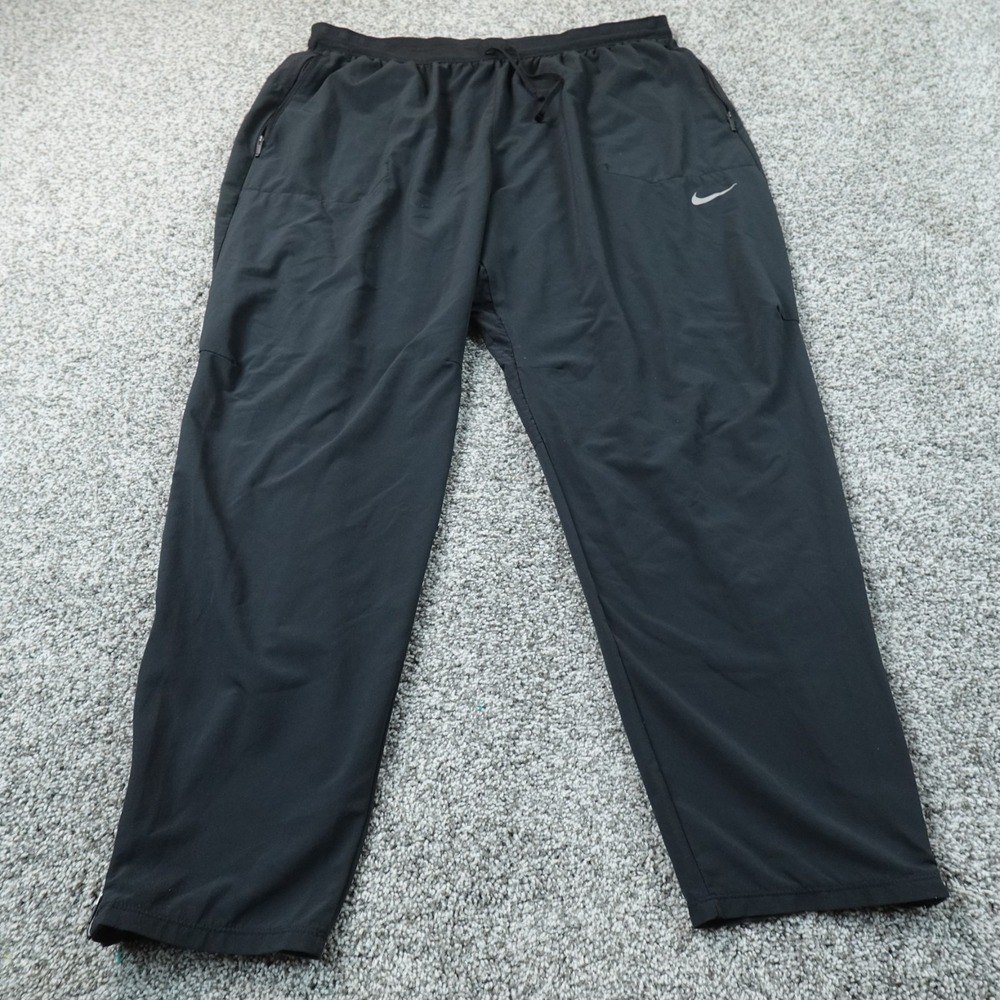 Nike Pants Mens 4XL Black Phenom Running Dri Fit Drawstring Sweatpants Jogger
